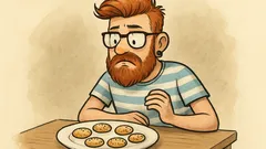 Witz: Hipster-Roulette: Sechs Kekse, einer glutenhaltig