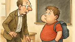 Witz: Der Lehrer zu Fritzchen: Dicke Backen?