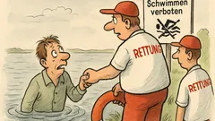 Witz: Gernot fällt in den See...