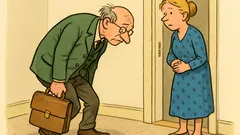 Witz: Der zerstreute Professor kommt nach Hause…